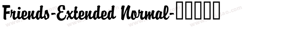 Friends-Extended Normal字体转换